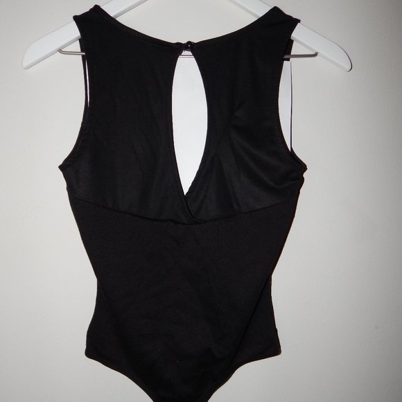 Black Leather Bodysuit - Picture 3 of 4